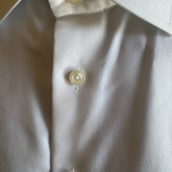Eton White Signature Twill Slim 41 16 Dress Shirt - Picture 7 of 12